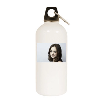 Alexis Bledel White Water Bottle With Carabiner