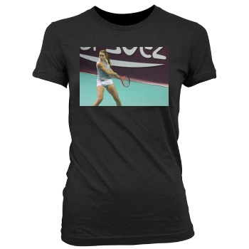 Alize Cornet Women's Junior Cut Crewneck T-Shirt