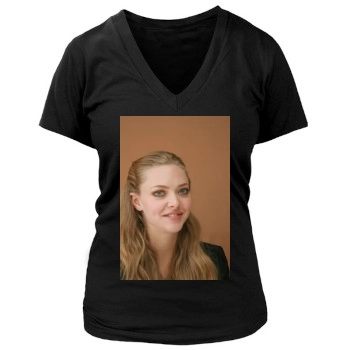 Amanda Seyfried Women's Deep V-Neck TShirt