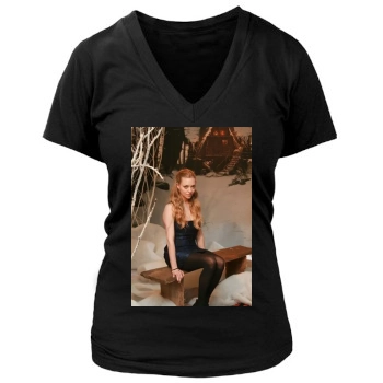 Amanda Seyfried Women's Deep V-Neck TShirt