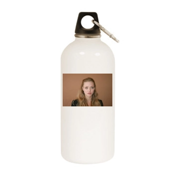 Amanda Seyfried White Water Bottle With Carabiner