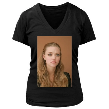 Amanda Seyfried Women's Deep V-Neck TShirt