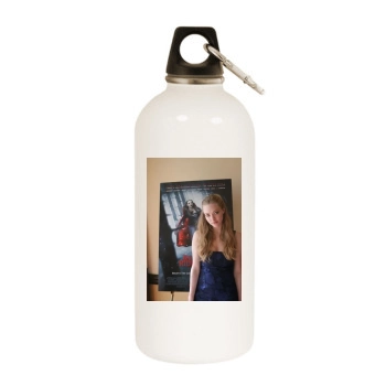 Amanda Seyfried White Water Bottle With Carabiner