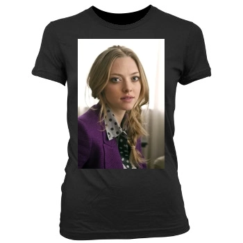 Amanda Seyfried Women's Junior Cut Crewneck T-Shirt