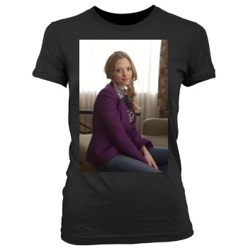 Amanda Seyfried Women's Junior Cut Crewneck T-Shirt