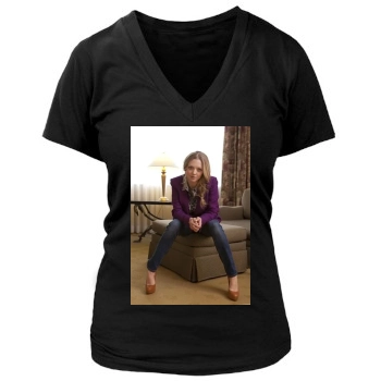 Amanda Seyfried Women's Deep V-Neck TShirt