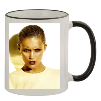 Anja Rubik 11oz Colored Rim & Handle Mug