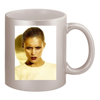 Anja Rubik 11oz Metallic Silver Mug