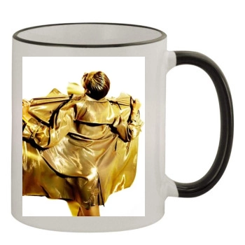 Anja Rubik 11oz Colored Rim & Handle Mug