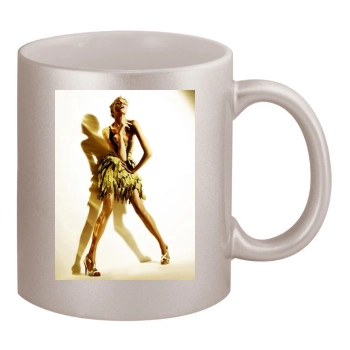 Anja Rubik 11oz Metallic Silver Mug