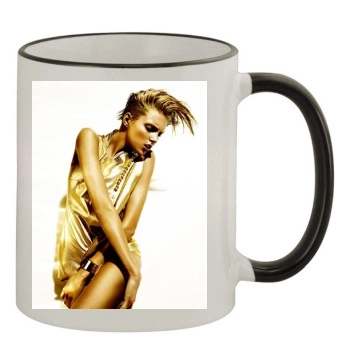 Anja Rubik 11oz Colored Rim & Handle Mug