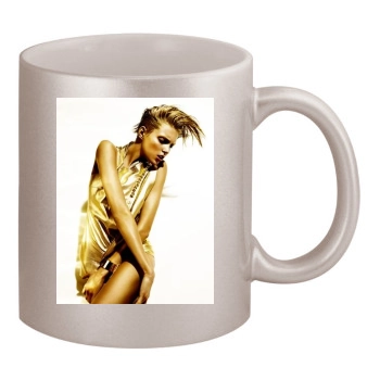 Anja Rubik 11oz Metallic Silver Mug