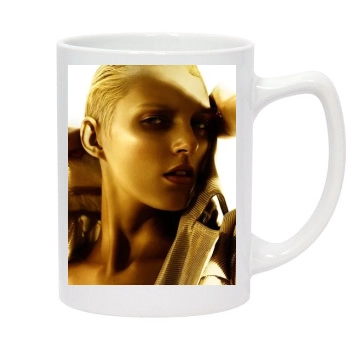 Anja Rubik 14oz White Statesman Mug