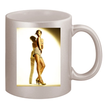 Anja Rubik 11oz Metallic Silver Mug