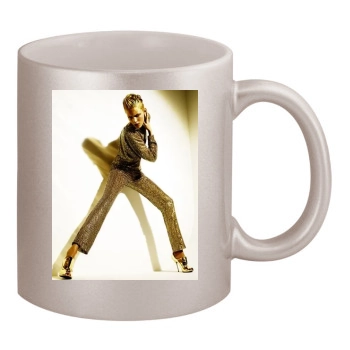 Anja Rubik 11oz Metallic Silver Mug