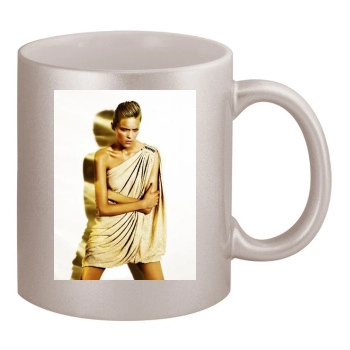 Anja Rubik 11oz Metallic Silver Mug