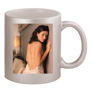 Anna Friel 11oz Metallic Silver Mug