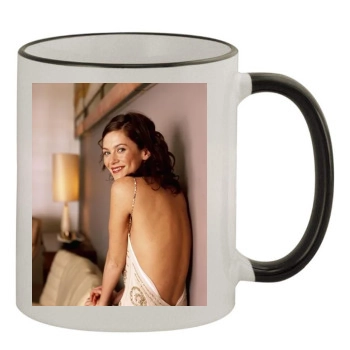 Anna Friel 11oz Colored Rim & Handle Mug