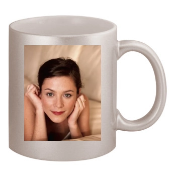 Anna Friel 11oz Metallic Silver Mug