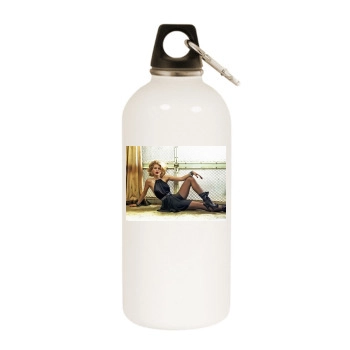 AnnaLynne McCord White Water Bottle With Carabiner