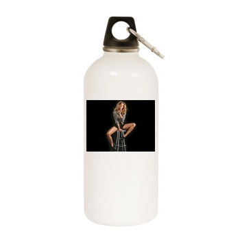 AnnaLynne McCord White Water Bottle With Carabiner