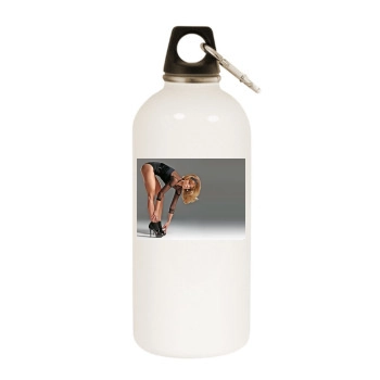 AnnaLynne McCord White Water Bottle With Carabiner