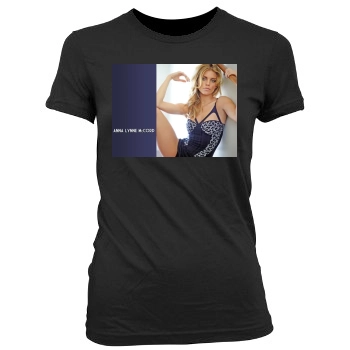 AnnaLynne McCord Women's Junior Cut Crewneck T-Shirt