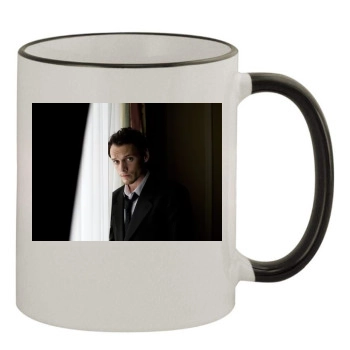 Anton Yelchin 11oz Colored Rim & Handle Mug