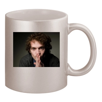 Anton Yelchin 11oz Metallic Silver Mug