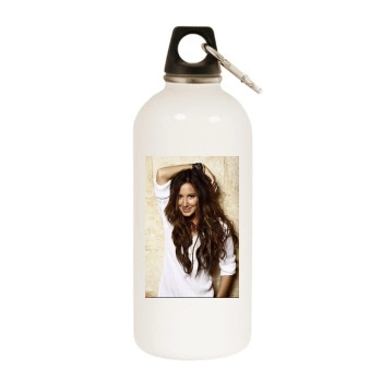 Ashley Tisdale White Water Bottle With Carabiner