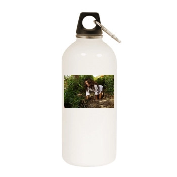 Ashley Tisdale White Water Bottle With Carabiner