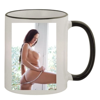 Samantha Shane 11oz Colored Rim & Handle Mug