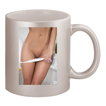 Samantha Shane 11oz Metallic Silver Mug