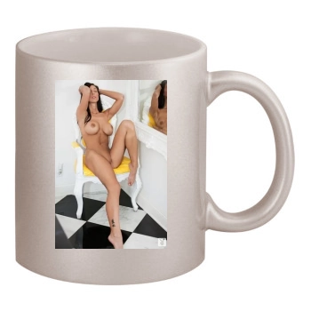 Samantha Shane 11oz Metallic Silver Mug