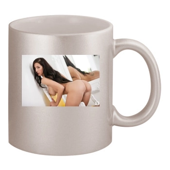 Samantha Shane 11oz Metallic Silver Mug