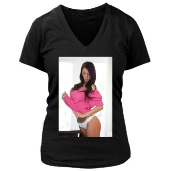 Samantha Shane Women's Deep V-Neck TShirt