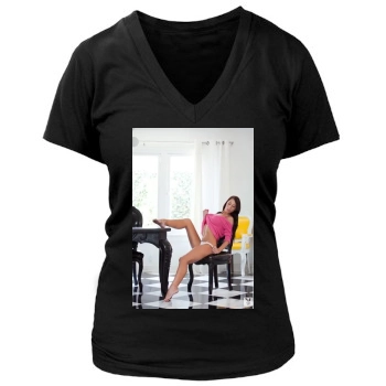 Samantha Shane Women's Deep V-Neck TShirt