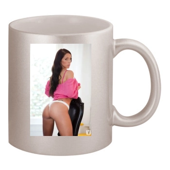 Samantha Shane 11oz Metallic Silver Mug