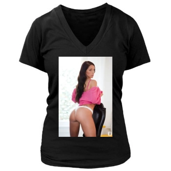 Samantha Shane Women's Deep V-Neck TShirt