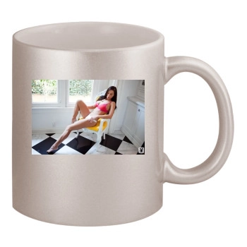 Samantha Shane 11oz Metallic Silver Mug