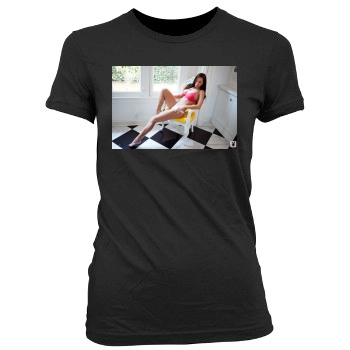 Samantha Shane Women's Junior Cut Crewneck T-Shirt