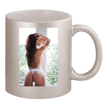 Samantha Shane 11oz Metallic Silver Mug