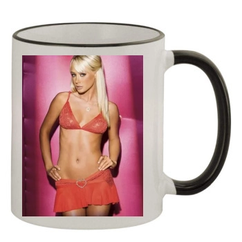 Sara Jean Underwood 11oz Colored Rim & Handle Mug