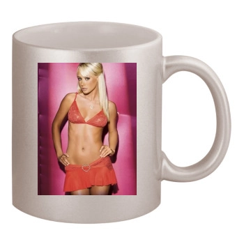 Sara Jean Underwood 11oz Metallic Silver Mug