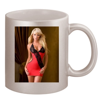 Sara Jean Underwood 11oz Metallic Silver Mug