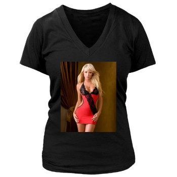 Sara Jean Underwood Women's Deep V-Neck TShirt