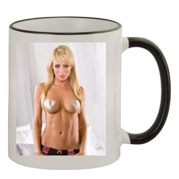 Sara Jean Underwood 11oz Colored Rim & Handle Mug