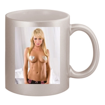 Sara Jean Underwood 11oz Metallic Silver Mug