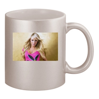 Sara Jean Underwood 11oz Metallic Silver Mug