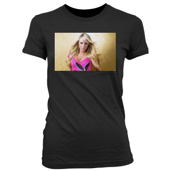 Sara Jean Underwood Women's Junior Cut Crewneck T-Shirt